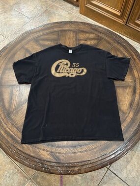 Chicago 55 Logo Short Sleeve T-Shirt - Black XL 100% cotton pre-owned